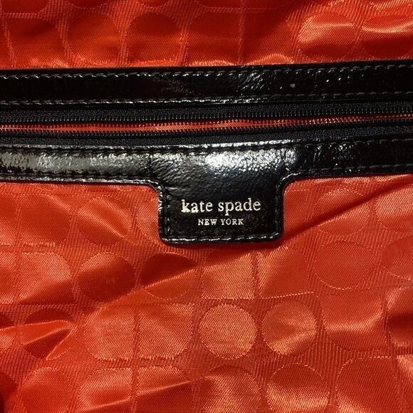Kate Spade Zebra Print Hobo Bag Red Interior Bow - Picture 12 of 14